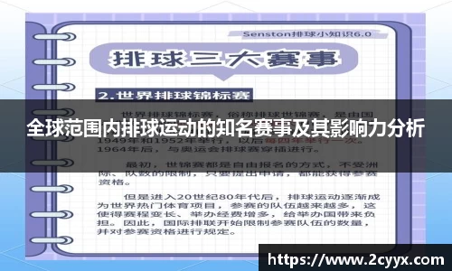 全球范围内排球运动的知名赛事及其影响力分析